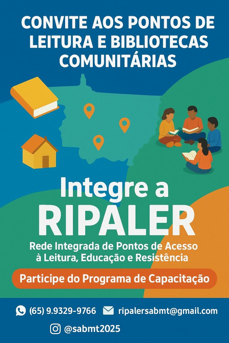 Convite aos Pontos de Leitura e Bibliotecas Comunitárias de Mato Grosso